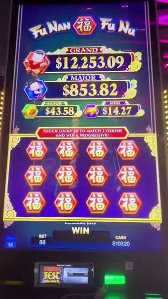 Cute & FUN! Fu Nan, Fu Nu slot machines bonus game! Will we win the major? #slot #desertdiamond