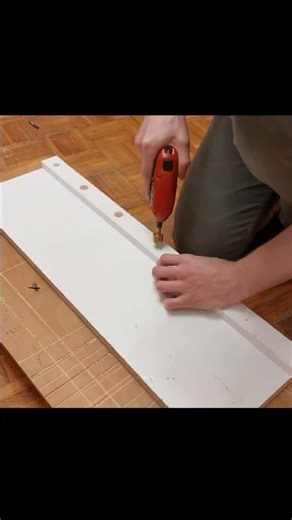 This DIY Guide Cuts PERFECT Lines 😳 #diy #woodworking #shorts