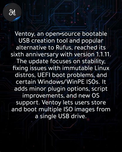 Ventoy, a Rufus alternative for Windows 11 and Linux USB installs, hits major milestone