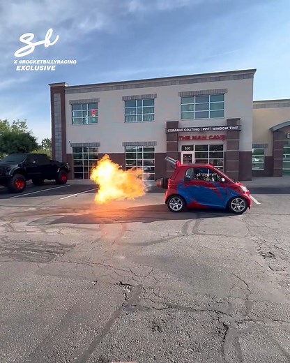 They stuck a 2000hp jet engine in a Smart car 🤣🔥 | Supercar Blondie