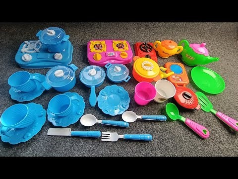 “Mini Cooking Set Unboxing 🍲 Tea Set + Utensils Review!”