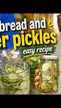 DIY Bread & Butter Pickles 🥒 | Easy Intro to Pickling