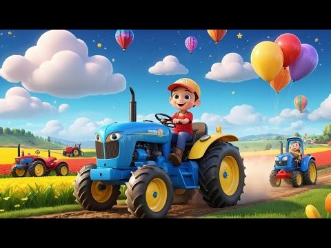 Old MacDonald (2025) | 3 HOURS – Tractor Parade in Magic Farm Town | Fun Kids Nursery Rhyme & Sing