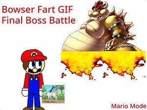 Bowser Fart GIF (Final Boss) Gooey Mario Mode