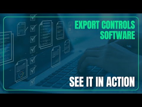 Export Controls Software Demo: Determine U.S. Export License Requirements