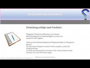 Pflegegrad 3. Leistungen der gesetzlichen oder privaten Pflegepflichtversicherung!