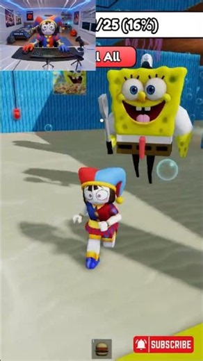 POMNI ESCAPES SPONGEBOB PRISON RUN! 😱💀 (Roblox Obby)