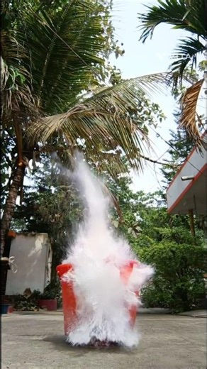 Bucket Explosion Experiment #shorts