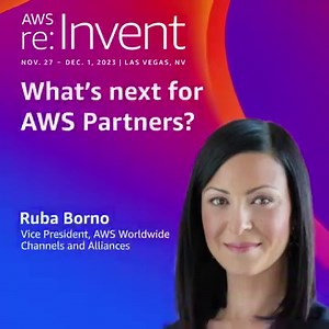 25 reactions | Elevate your knowledge with Ruba's insights! ☁️ 欄  Join us as Ruba Borno, VP of AWS Worldwide Channels & Alliances, takes you on a journey through game-changing partnerships. See firsthand how AWS & our Partners conquer business challenges & make the impossible possible for customers. Explore the world of innovation, industry collaboration, & prosperity-driven programs. Register today.  https://go.aws/3YGsyBB | Amazon Web Services | Facebook