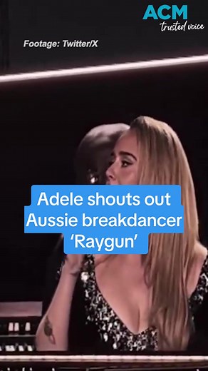 Adele's Hilarious Reaction to Australia's Breakdancing Star Raygun