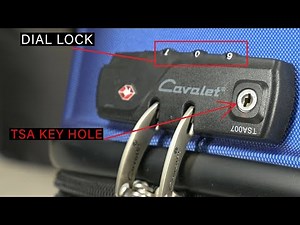 How To Easy Unlock Forgotten Suitcase TSA Lock password