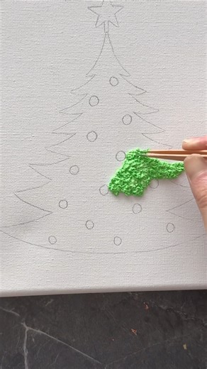 Tissue Paper Textured ART Canvas 🎄🖼️