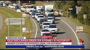 Queensland's Premier has announced she is again effectively closing the border to NSW, declaring Greater Sydney a COVID hotspot. More: https://7news.link/3hDeaDw The latest in 7NEWS at 6pm. #7NEWS | 7NEWS Adelaide