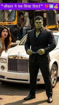 “उसने कहा था – औकात देख! 😡 आज वही औकात Rolls-Royce में लौटी 😎🔥”#viral#youtubeshorts #hulk#moralstory