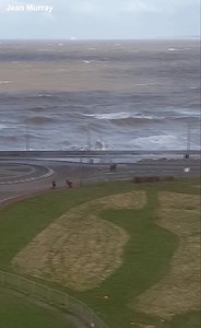 Take care down New Brighton today. Choppy scenes | Wirral Weather