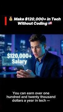 💰 Make $120,000+ in Tech Without Coding🇺🇸 in America#TechJobsUSA#SixFigureCareer#moneytechamerica