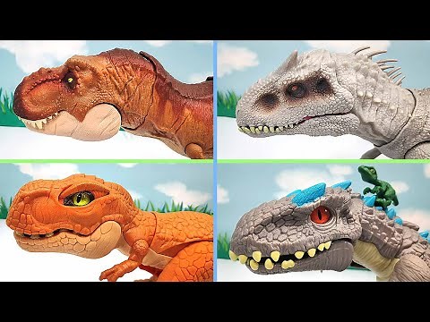 Indominus VS T-Rex! New Dinosaurs - Jurassic World Dinosaur Action Walking Dinos