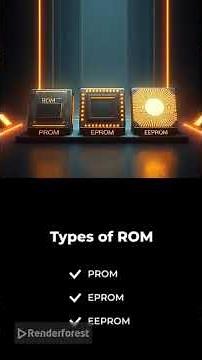 what is ROM (read only memory) and its types. fully explained in just 45 seconds