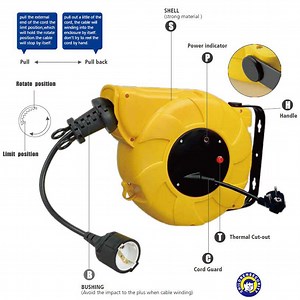 [Hot Item] Retractable Power Cable Reel --Mounted