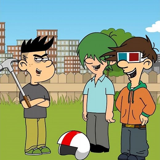 SHORTIES: Brad Steals Kick's Helmet and gets grounded #goanimate #goanimategrounded #kickbuttowski