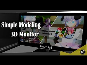 [3ds Max Tutorial] Simple Modeling 3D Monitor