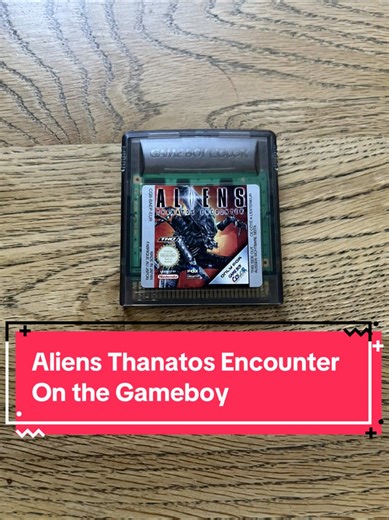 Aliens Thanatos Encounter on the Gameboy I remember this reviewing poorly when it came out but I think it has some great graphics #aliensthanatosencounters #aliens #gameboy #nintendo #gamersunite