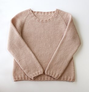 【とじ・はぎなし！】ネックから編むトップダウンのラグランセーターの編み方　その１ – My Cup of Tea