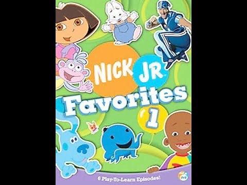 Opening To Nick Jr. Favorites 1 2005 DVD