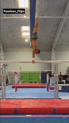 Parallel bars training video 🙌#gymnasticflips #teambackflip #athlete //repost by Fearless_Flips