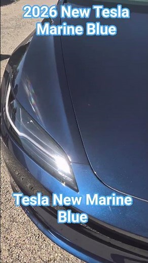 2026 New Tesla Marine Blue #automobile
