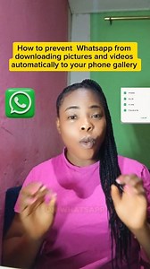 How to prevent Whatsapp from downloading pictures and videos automatically to your phone gallery #whatsapptips #PhoneTips #techtips #virialreels | Mavis corner