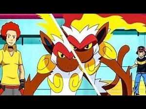 Ash Vs Flint Pokemon Battle
