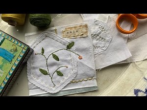 Slow stitch tutorial beginner project no. 2 #slowstitch #handembroidery #tutorial #embroidery