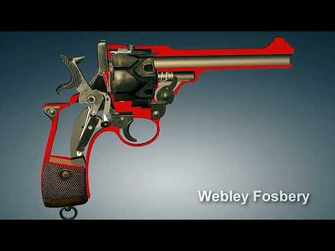 Webley Fosbery Automatic Revolver. How it works | 3dGun