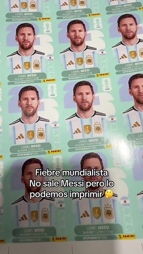 Messi figurita mundialista: ¡Imprímela ya!