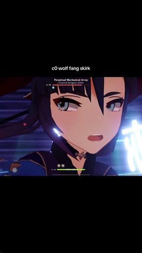 c0 wolf fang skirk damage showcase #genshinimpact