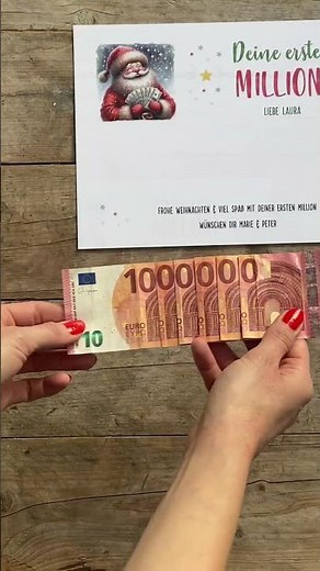 Die witzigste Geldgeschenk-Idee: Verschenke die erste Million! 💸🎅