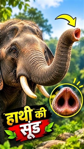 How is an elephant's trunk so strong without bones?😱 | ElephantFacts #Wildlife #WildlifeFacts #An...