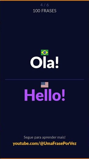100 Frases em Inglês | Português → Inglês | Aprenda Inglês