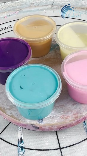 7K views · 175 reactions | Testing out the Tri-Art liquid paint for cell activator. Hmmm it’s actually working but of course it’s a little thinner! I’ll probably stick to the tubes but I had to give a try lol it’s not the worst thing I’ve painted this week   TLP - Lemon Sorbet  TLP - Ore  TLP - Flamingo  Tri-Art - Cobalt Teal  Tri-Art - Dioxazine Violet + Magenta #sheleeart #asmr #fluidart #satisfying #thislittlepigment | Sheleeart | Facebook