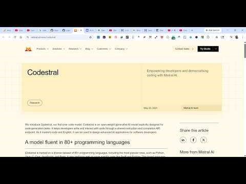 This Mistral Codestral AI Coding Builder & Studio is INSANE to Build & Deploy Full Stack Apps FREE