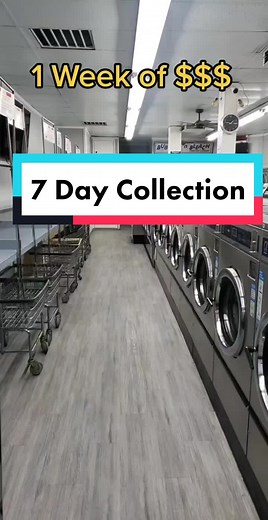 7 Day Collection at the laundromat #money #business #laundromat | laundromat business