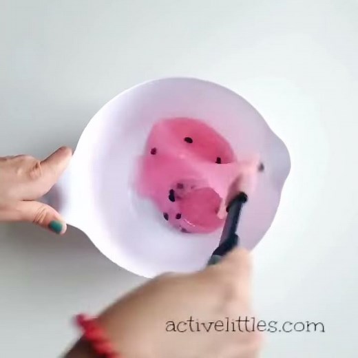 DIY Watermelon Slime For Kids