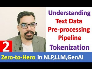 Text-Data Pre-processing pipeline for Tokenization | How text data gets converted into TOKENS