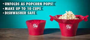 PopTop Popcorn Popper: Silicone Microwave Popcorn Popper