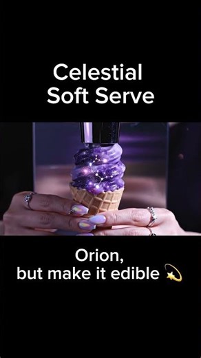 Orion Constellation Soft Serve Made of Amethyst Starlight