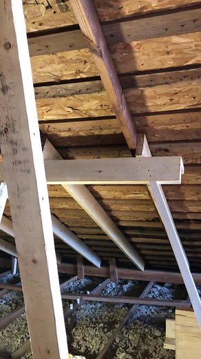 Wavy roof straightened out with a strong back and new kickers! HVAC unit ready to be installed! #remodel #RenovationExperts #construction #carpenter #homerenovation #homesweethome #carpenterlife #blessed #homeremodeling #texas #carpentry #home #HomeImprovement #homeremodel #HomeRenovation #framing | Jeremy Ginther