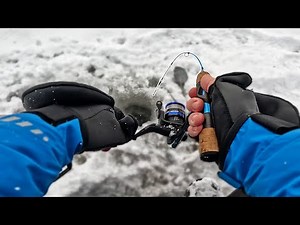 I HAVE NEVER HAD SUCH A STRONG FISH FROM UNDER THE ICE...