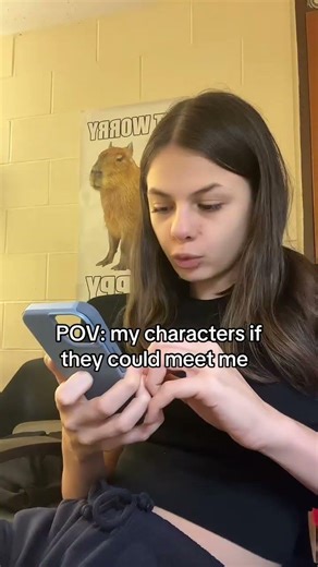 My characters if they could meet me 😂