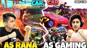 Car Vs Car As Gaming Vs God Sunny Only Car Challenge - Garena Free Fire | As Gaming